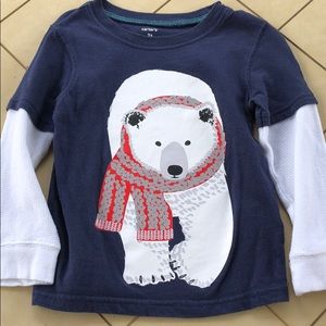 Carter’s Polar Bear Winter Holiday Christmas Shirt
